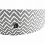 Babzsák, szürkés-fehér/cik cak minta, GOMBY