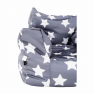 Babzsák, szürke/fehér, csillag minta, LURKO