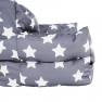 Babzsák, szürke/fehér, csillag minta, LURKO