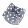 Babzsák, szürke/fehér, csillag minta, LURKO