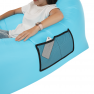 Felfújható babzsák/lazy bag, kék, LEBAG