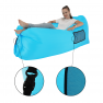 Felfújható babzsák/lazy bag, kék, LEBAG