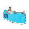 Felfújható babzsák/lazy bag, kék, LEBAG