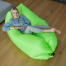 Felfújható babzsák/lazy bag, zöld, LEBAG