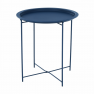 Kisasztal levehető tálcával, sötétkék, RENDER