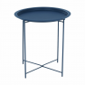 Kisasztal levehető tálcával, sötétkék, RENDER