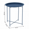 Kisasztal levehető tálcával, sötétkék, RENDER