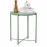 Kisasztal levehető tálcával, zöld, TRIDER