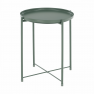 Kisasztal levehető tálcával, zöld, TRIDER