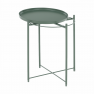 Kisasztal levehető tálcával, zöld, TRIDER
