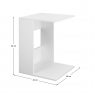 Kisasztal, fehér színváltozat, ZENOR Kisasztal, fehér színváltozat, ZENOR