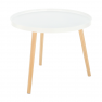 Kisasztal, fehér/természetes, SANSE TYP 1 Kisasztal, fehér/természetes, SANSE TYP 1