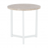 Kisasztal, természetes/fehér, CELINI