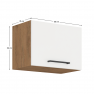 Felső szekrény, lancelot tölgy / fehér extra magas fényű HG, VEGA 50 GU-36 1F