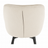 Dizájnos fotel, bézs Velvet anyag, FEDRIS