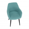 Design fotel, mentolos/fekete, LACEY Design fotel, mentolos/fekete, LACEY
