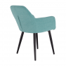 Design fotel, mentolos/fekete, LACEY Design fotel, mentolos/fekete, LACEY