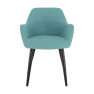Design fotel, mentolos/fekete, LACEY Design fotel, mentolos/fekete, LACEY