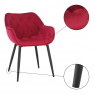 Dizájnos fotel, málna Velvet anyag, FEDRIS Dizájnos fotel, málna Velvet anyag, FEDRIS