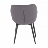 Dizájnos fotel, szürke anyag, FEDRIS