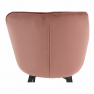 Dizájnos fotel, rózsaszín Velvet anyag, FEDRIS