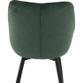 Dizájnos fotel, zöld Velvet anyag, FEDRIS