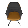 Forgó szék, szürke, camel Velvet szövet/fekete, RATOKO