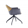 Forgó szék, szürke, camel Velvet szövet/fekete, RATOKO