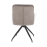 Forgószék, szürkésbarna Taupe Bársony szövet/fekete, VELEZA