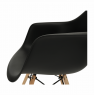 Fotel, fekete/bükk, DAMEN NEW