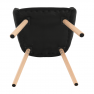Fotel, fekete/bükk, EKIN Fotel, fekete/bükk, EKIN