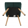 Fotel, smaragd színű/bükk, EKIN Fotel, smaragd színű/bükk, EKIN