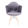 Modern fotel, szürkésbarna Taupe Velvet anyag, DAREL TYP 3 Modern fotel, szürkésbarna Taupe Velvet anyag, DAREL TYP 3