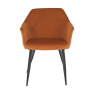 Szék, szövet tégla/fekete lábak, ODOVEL