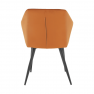 Szék, szövet tégla/fekete lábak, ODOVEL