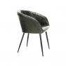 étkező fotel, olivazöld/fekete, FIORA