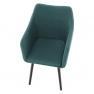Étkező fotel, smaragd/fekete, DABIR Étkező fotel, smaragd/fekete, DABIR