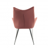 Étkezőszék, rózsaszín Velvet szövet/króm, MAIRIN TYP 2