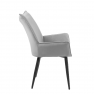 Étkezőszék, szürke Velvet szövet/fekete, MAIRIN TYP 1