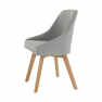 Étkezőszék, szürke/bükk, TEZA