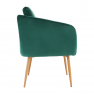 Dizájner fotel, smaragd Velvet szövet, AVETA