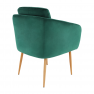 Dizájner fotel, smaragd Velvet szövet, AVETA