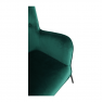 Dizájnos fotel, smaragd Velvet anyag, SURIL