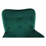 Dizájnos fotel, smaragd Velvet anyag, SURIL
