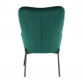 Dizájnos fotel, smaragd Velvet anyag, SURIL