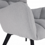 Dizájnos fotel, szürke/fekete, FONDAR Dizájnos fotel, szürke/fekete, FONDAR