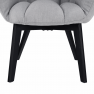 Dizájnos fotel, szürke/fekete, FONDAR Dizájnos fotel, szürke/fekete, FONDAR