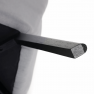 Dizájnos fotel, szürke/fekete, FONDAR Dizájnos fotel, szürke/fekete, FONDAR