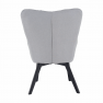 Dizájnos fotel, szürke/fekete, FONDAR Dizájnos fotel, szürke/fekete, FONDAR