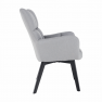 Dizájnos fotel, szürke/fekete, FONDAR Dizájnos fotel, szürke/fekete, FONDAR